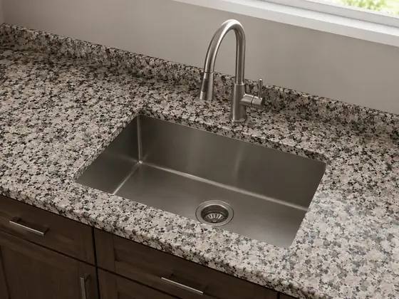 Trabajo realizado en Granito Rosa del Salto — obra de Granimar, marmolería en Lanús y Hudson
