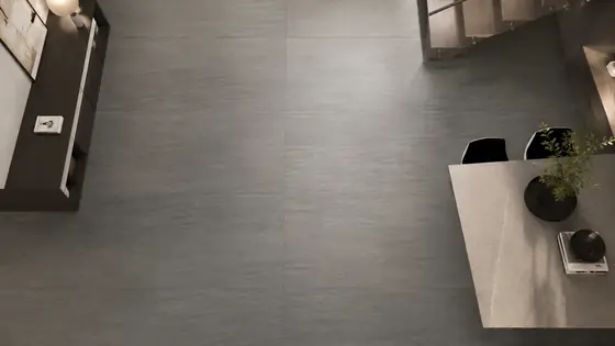 Trabajo realizado en Neolith Basalt Grey — obra de Granimar, marmolería en Lanús y Hudson